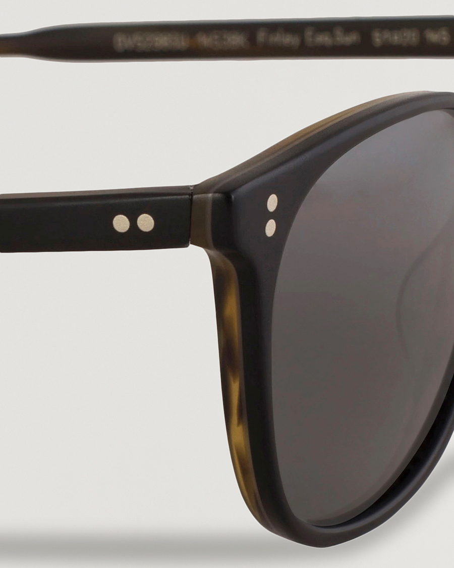 Herr | Oliver Peoples Finley ESQ Sunglasses Matte Black/Moss Tortoise | Oliver Peoples | Finley ESQ Sunglasses Matte Black/Moss Tortoise
