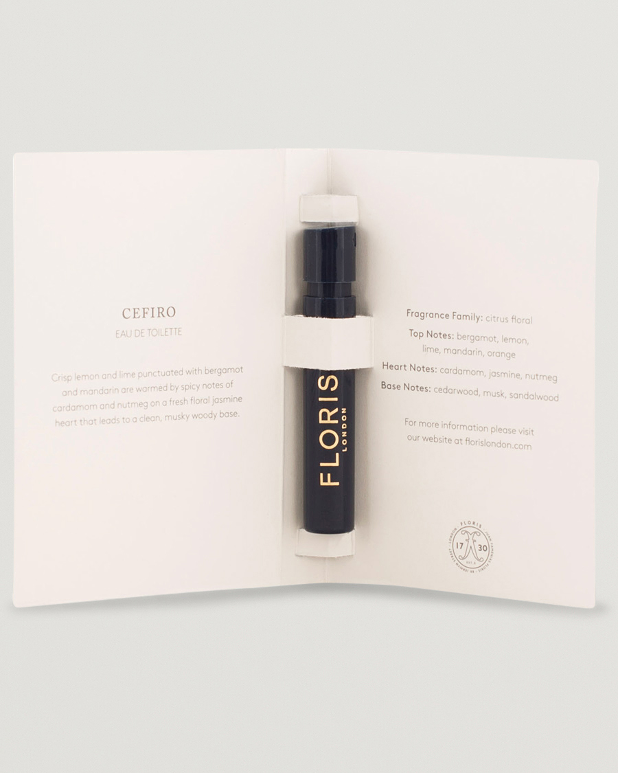 Herr | | | Floris London Cefiro Eau de Toilette 2ml Sample