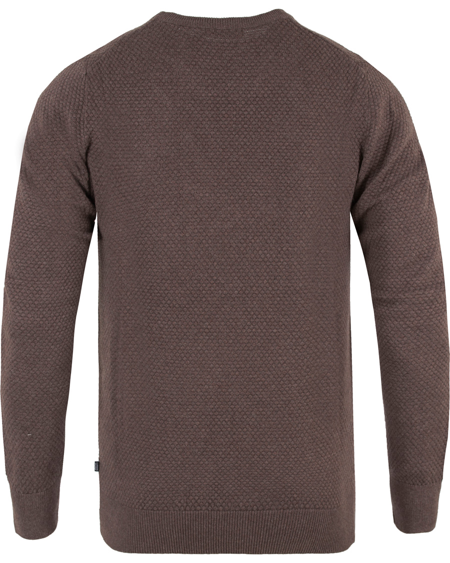 Herr | Tröjor | J.Lindeberg | Dexter Circle Structure Sweater Brown