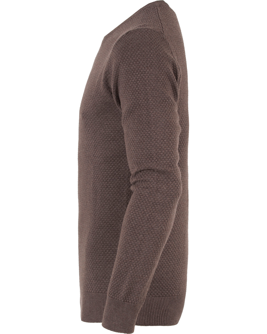 Herr | Tröjor | J.Lindeberg | Dexter Circle Structure Sweater Brown