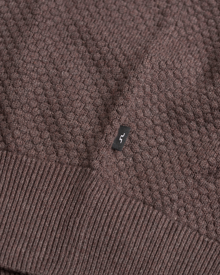 Herr | Tröjor | J.Lindeberg | Dexter Circle Structure Sweater Brown