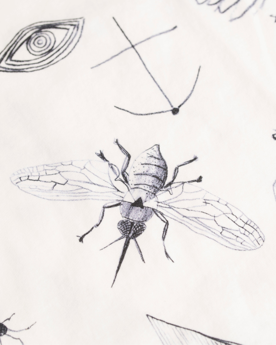 Herr | T-Shirts | Nudie Jeans | O-neck Tattoo Sketches Tee Off White