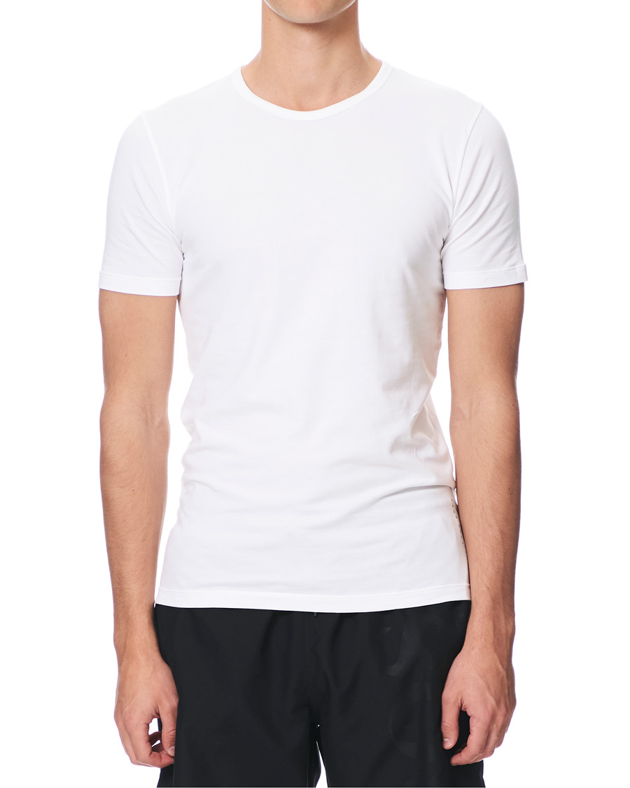 Herr | T-Shirts | BOSS BLACK | BOSS 2-Pack Crew Neck Slim Fit Tee White
