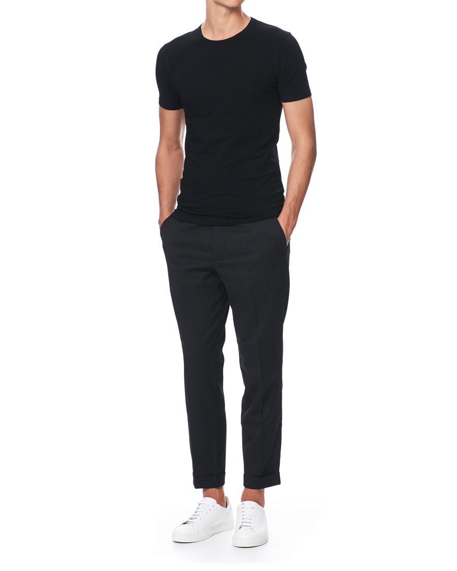 Herr | T-Shirts | BOSS BLACK | BOSS 2-Pack Crew Neck Slim Fit Tee Black