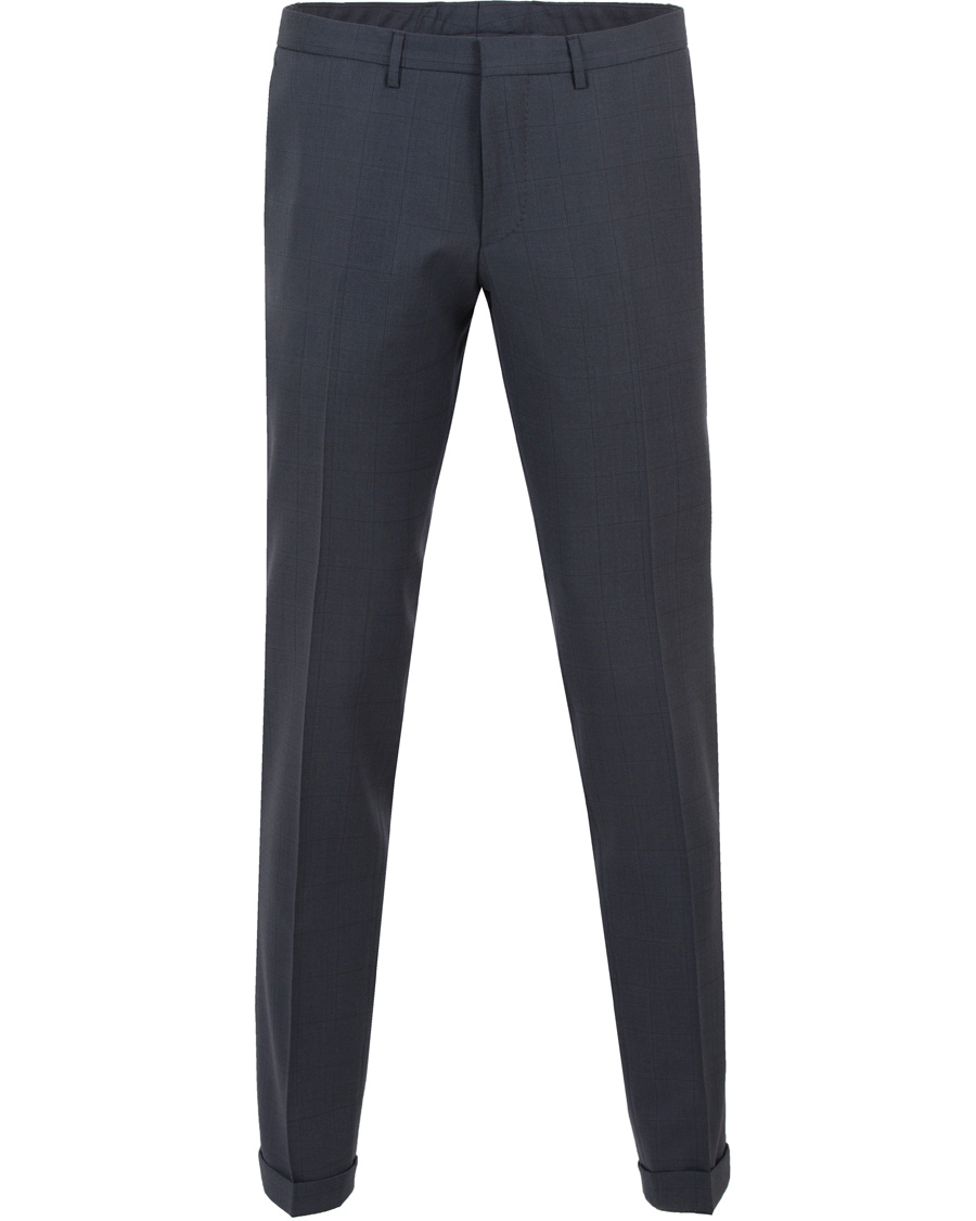 Herr | Kostymer | BOSS BLACK | BOSS Reyno/Wave Windowpane Super 120 Wool Suit Dark Blue
