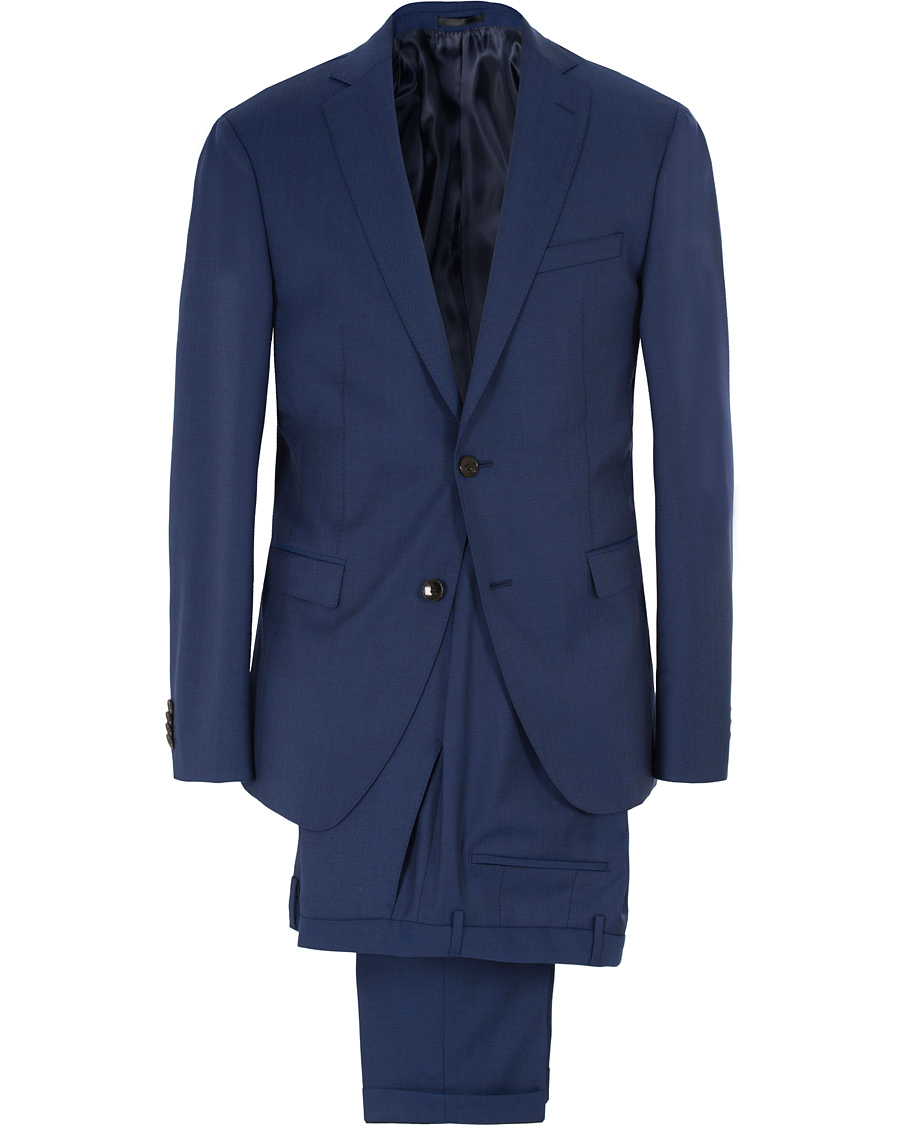 Herr | Kostymer | BOSS BLACK | BOSS Reyno/Wave Super 120 Wool Suit Medium Blue