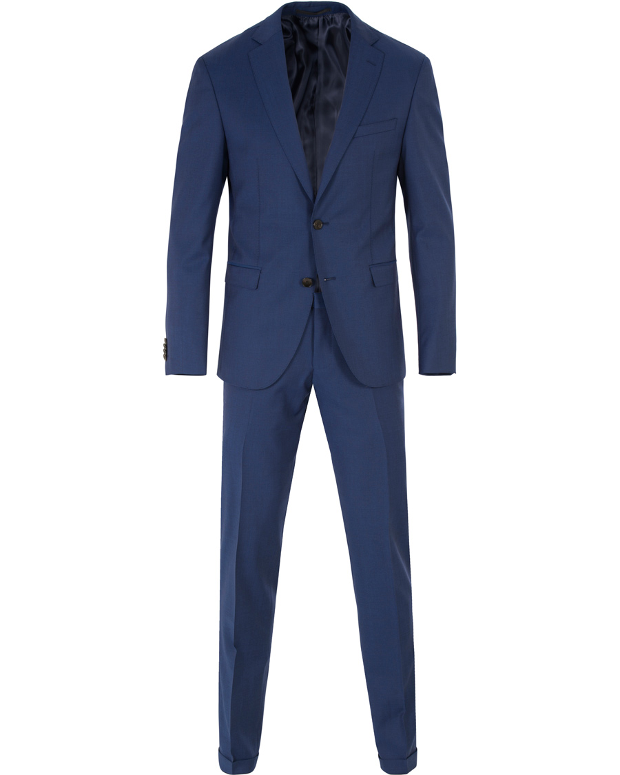 Herr | Kostymer | BOSS BLACK | BOSS Reyno/Wave Super 120 Wool Suit Medium Blue