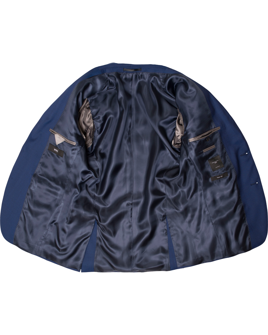 Herr | Kostymer | BOSS BLACK | BOSS Reyno/Wave Super 120 Wool Suit Medium Blue