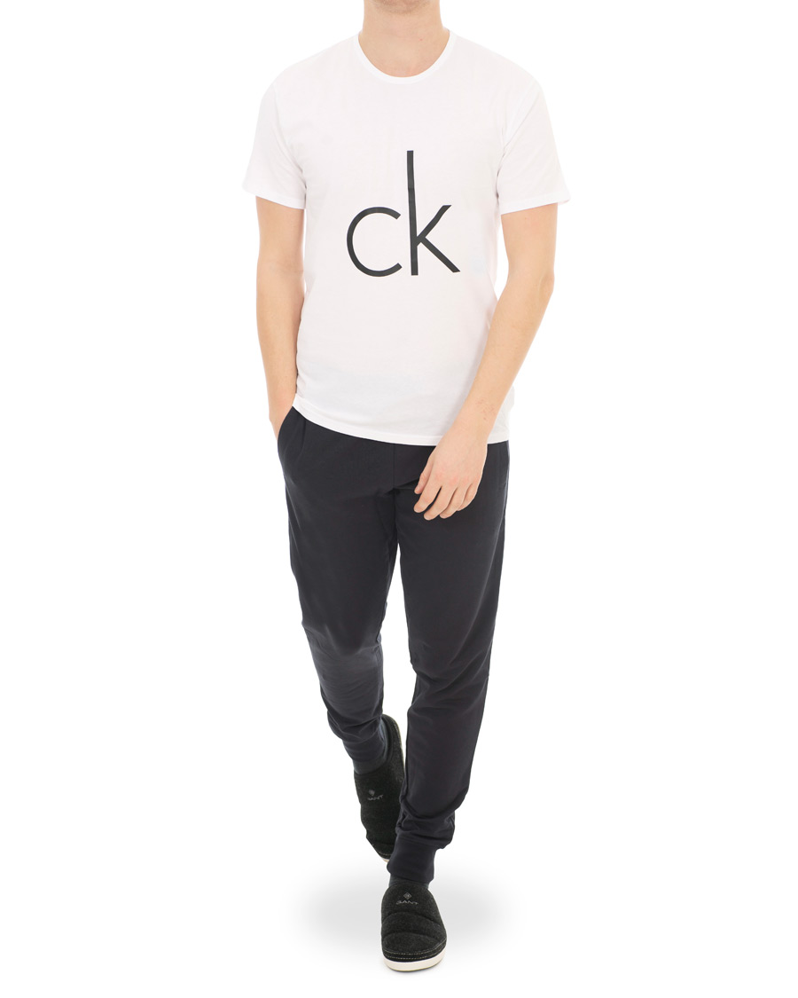 Herr | T-Shirts | Calvin Klein | Logo Crew Neck Tee White