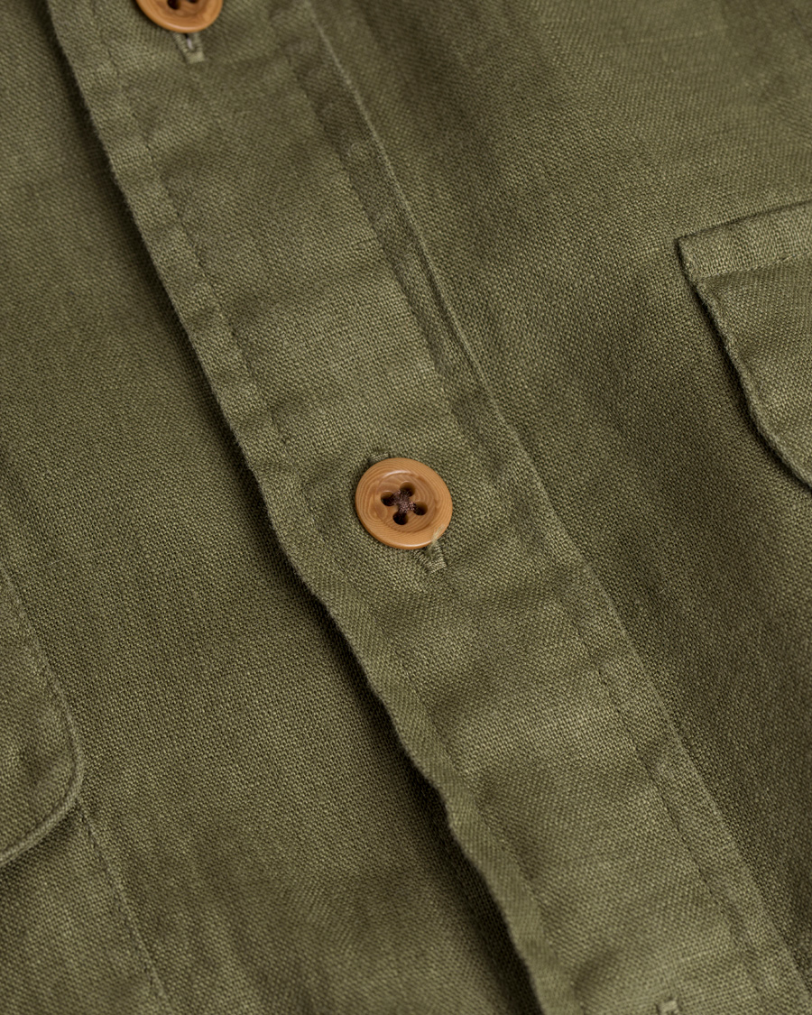Herr | Skjortor | Polo Ralph Lauren | Core Fit Linen Pocket Shirt Mill Olive