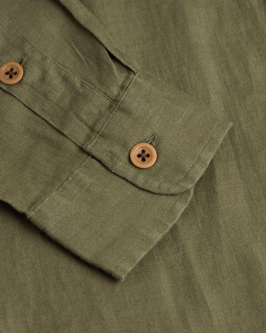 Herr | Skjortor | Polo Ralph Lauren | Core Fit Linen Pocket Shirt Mill Olive