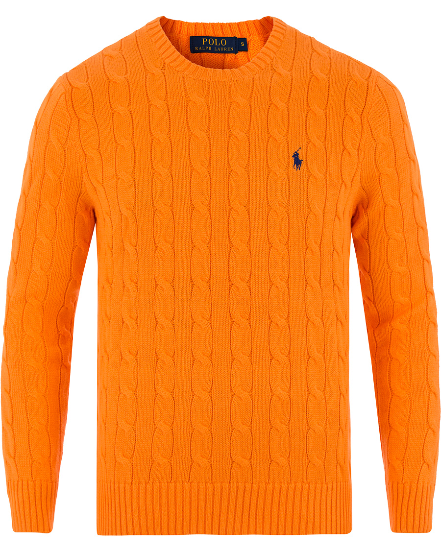 Herr | Tröjor | Polo Ralph Lauren | Cotton Cable Pullover Lifeboat Orange