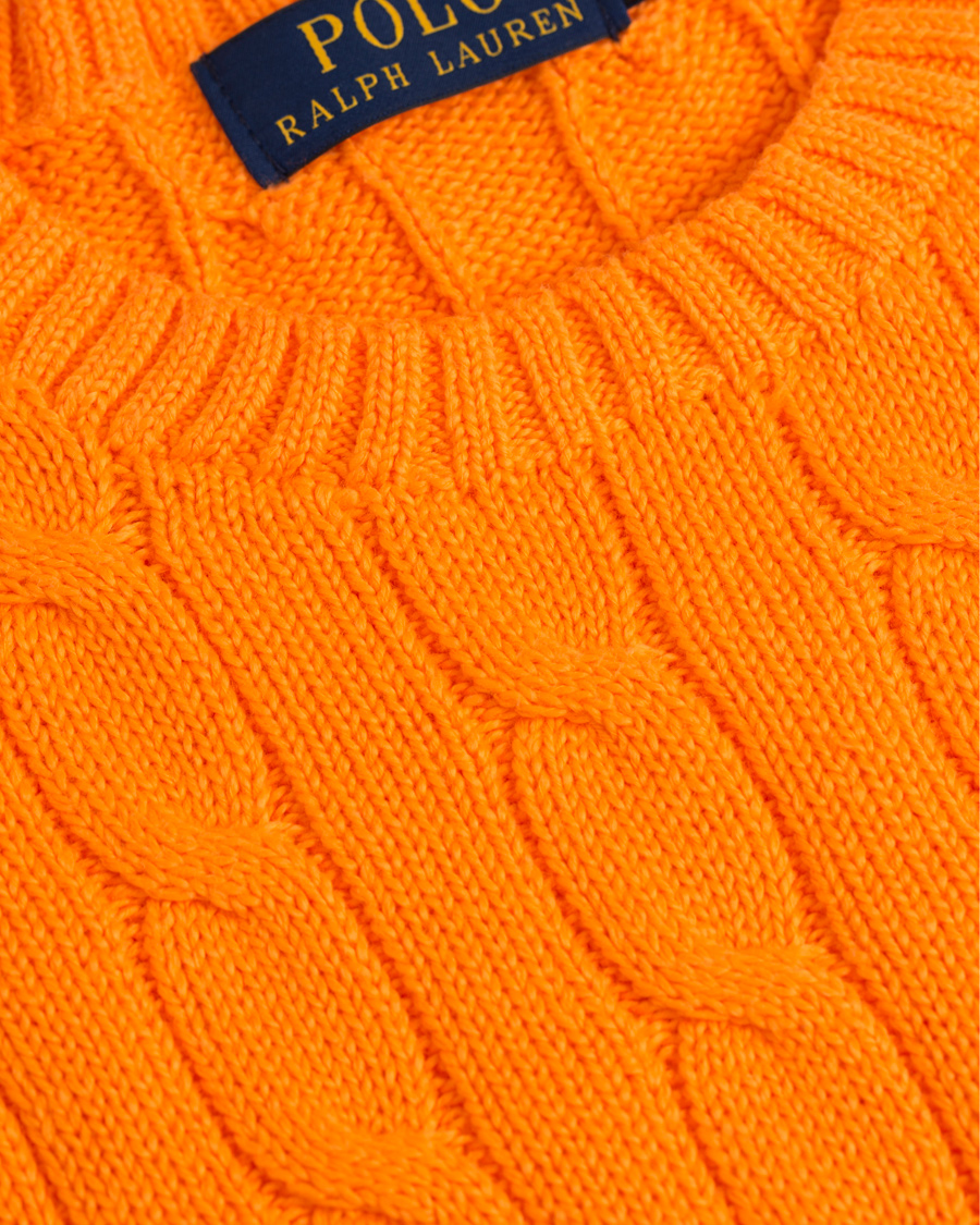 Herr | Tröjor | Polo Ralph Lauren | Cotton Cable Pullover Lifeboat Orange