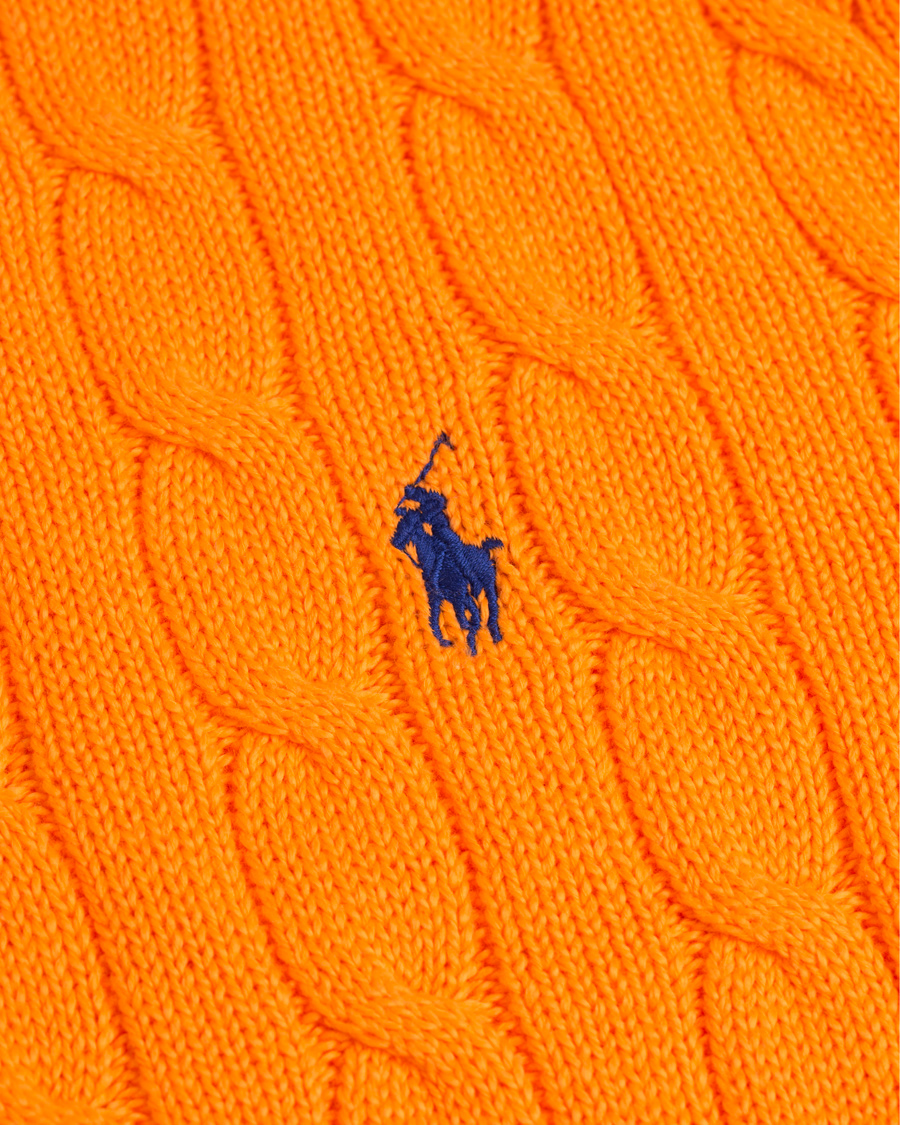 Herr | Tröjor | Polo Ralph Lauren | Cotton Cable Pullover Lifeboat Orange