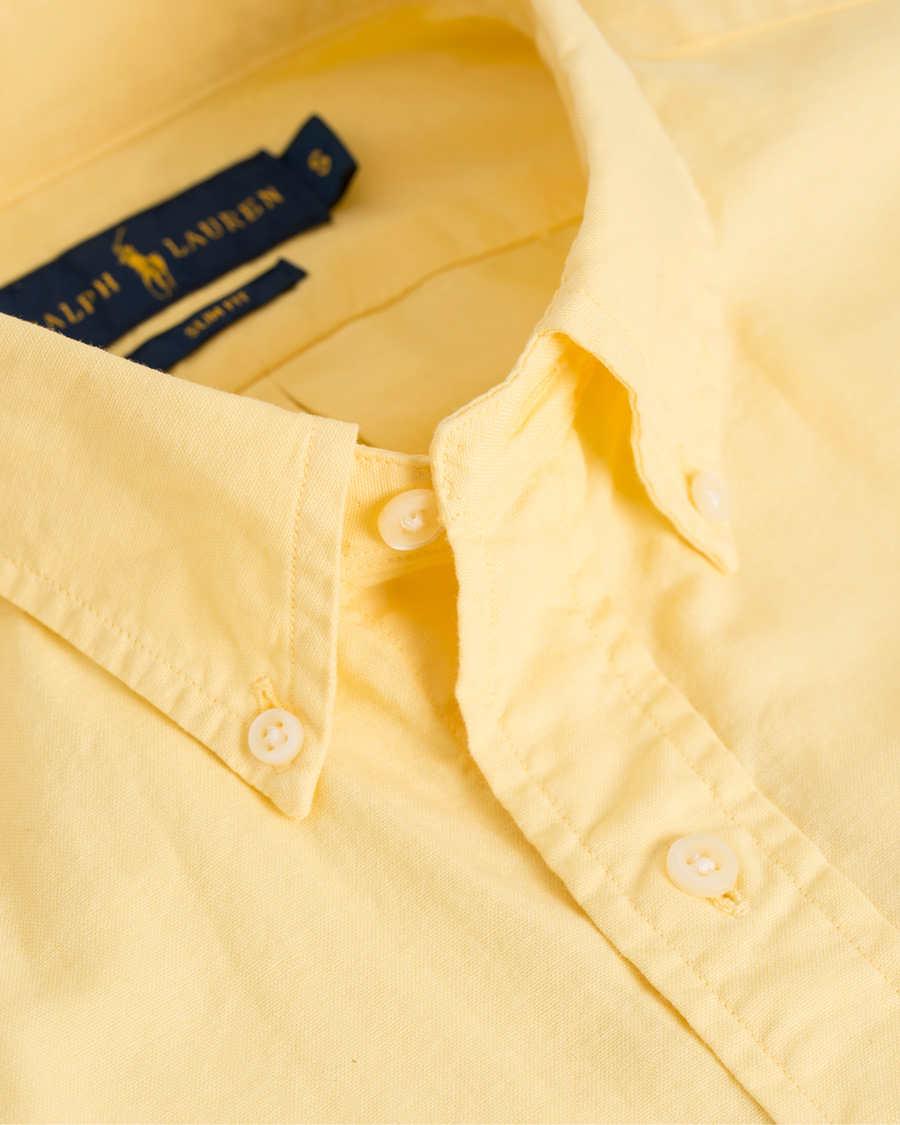 Herr | Skjortor | Polo Ralph Lauren | Slim Fit Garment Dyed Oxford Shirt Yellow