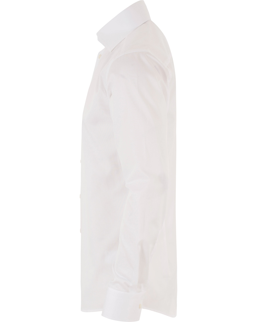 Herr | Skjortor | Eton | Slim Fit Twill High Cut Away Collar Shirt White