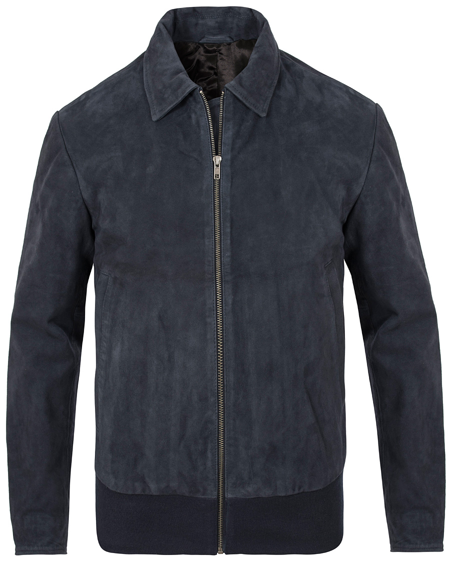 Tiger of Sweden Chaz Suede Jacket Navy