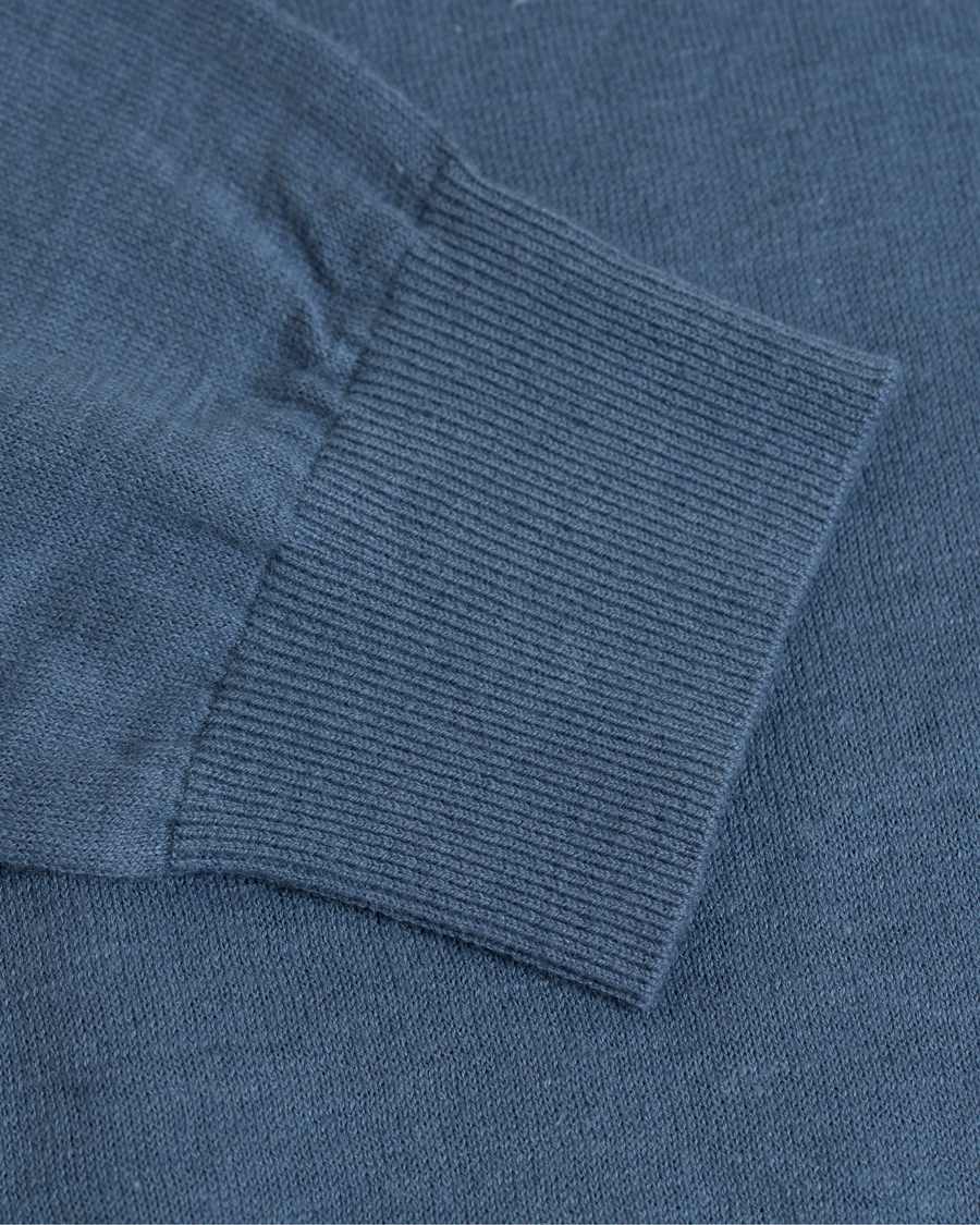 Herr | Tröjor | Tiger of Sweden | Fender Knitted Polo Teal Blue