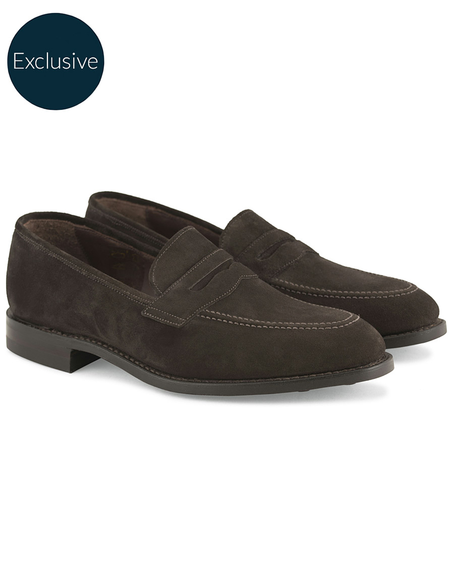 Herr | Loake 1880 MTO Whitehall Dainite Penny Loafer Brown Suede | Loake 1880 | MTO Whitehall Dainite Penny Loafer Brown Suede