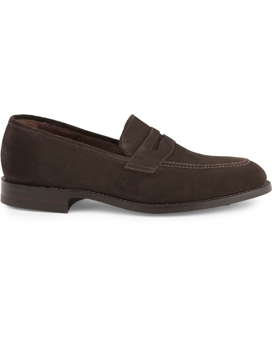 Herr | Loake 1880 MTO Whitehall Dainite Penny Loafer Brown Suede | Loake 1880 | MTO Whitehall Dainite Penny Loafer Brown Suede