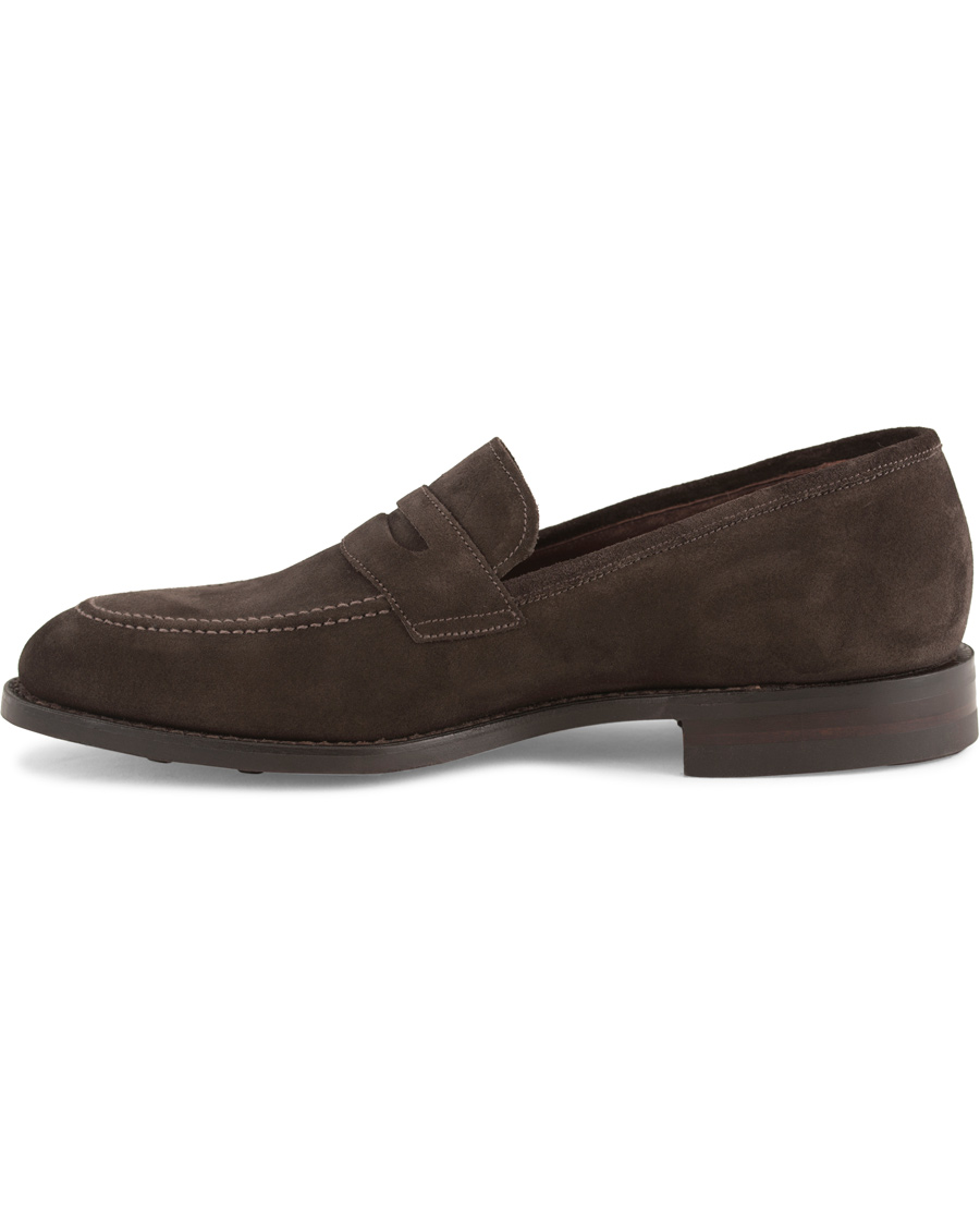 Herr | Loake 1880 MTO Whitehall Dainite Penny Loafer Brown Suede | Loake 1880 | MTO Whitehall Dainite Penny Loafer Brown Suede