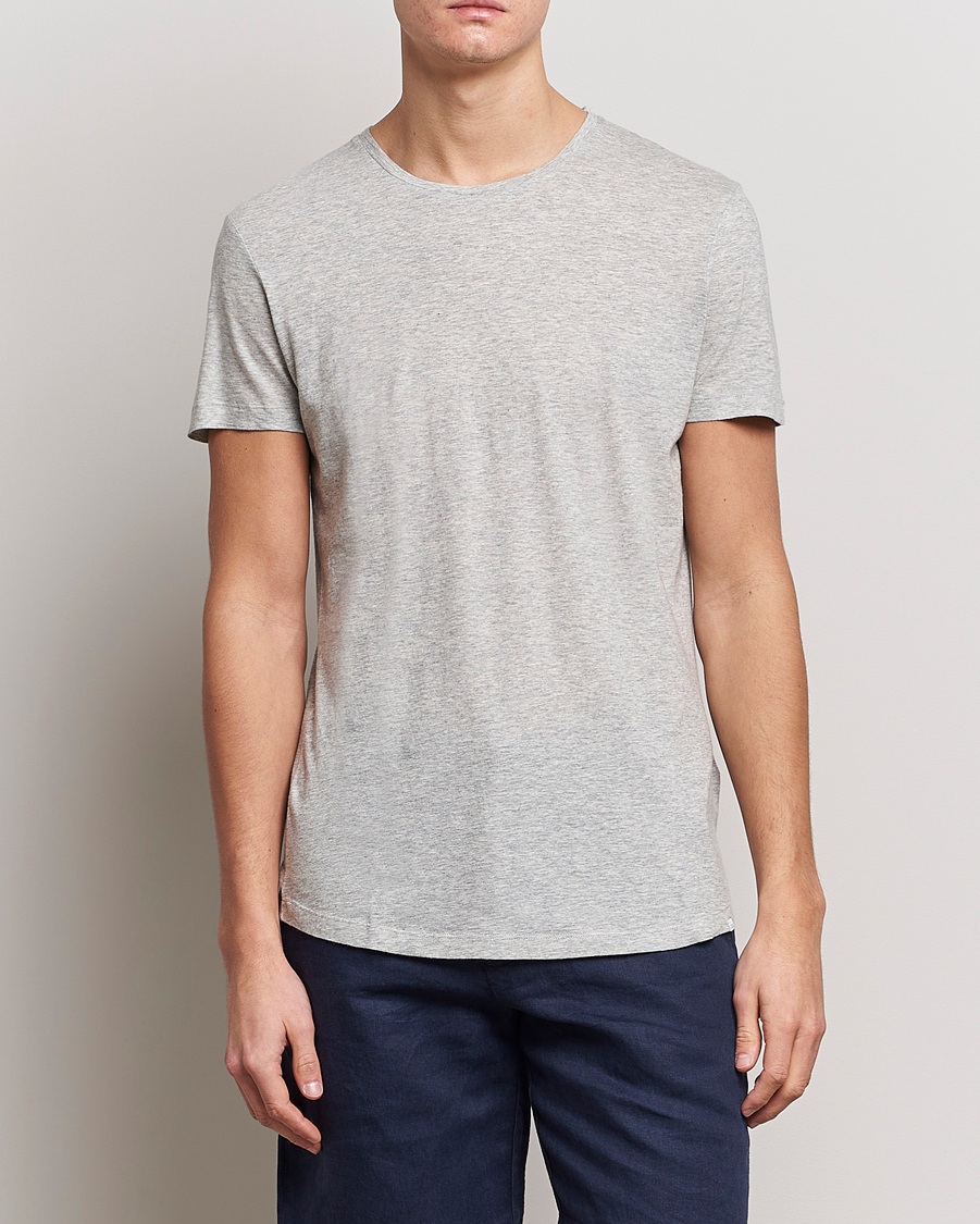 Herr | Kläder | Orlebar Brown | OB Crew Neck Tee Mid Grey Melange