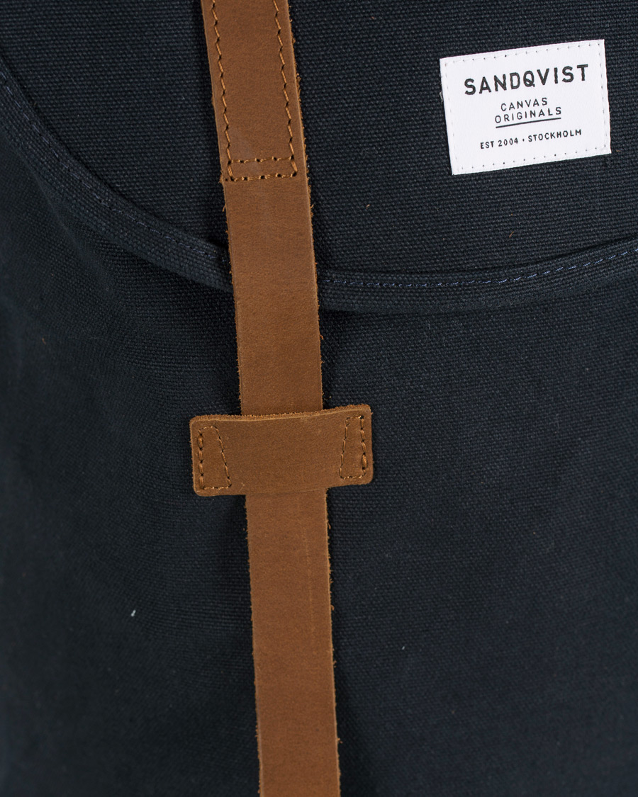 Herr | Sandqvist Stig Canvas Backpack Blue | Sandqvist | Stig Canvas Backpack Blue