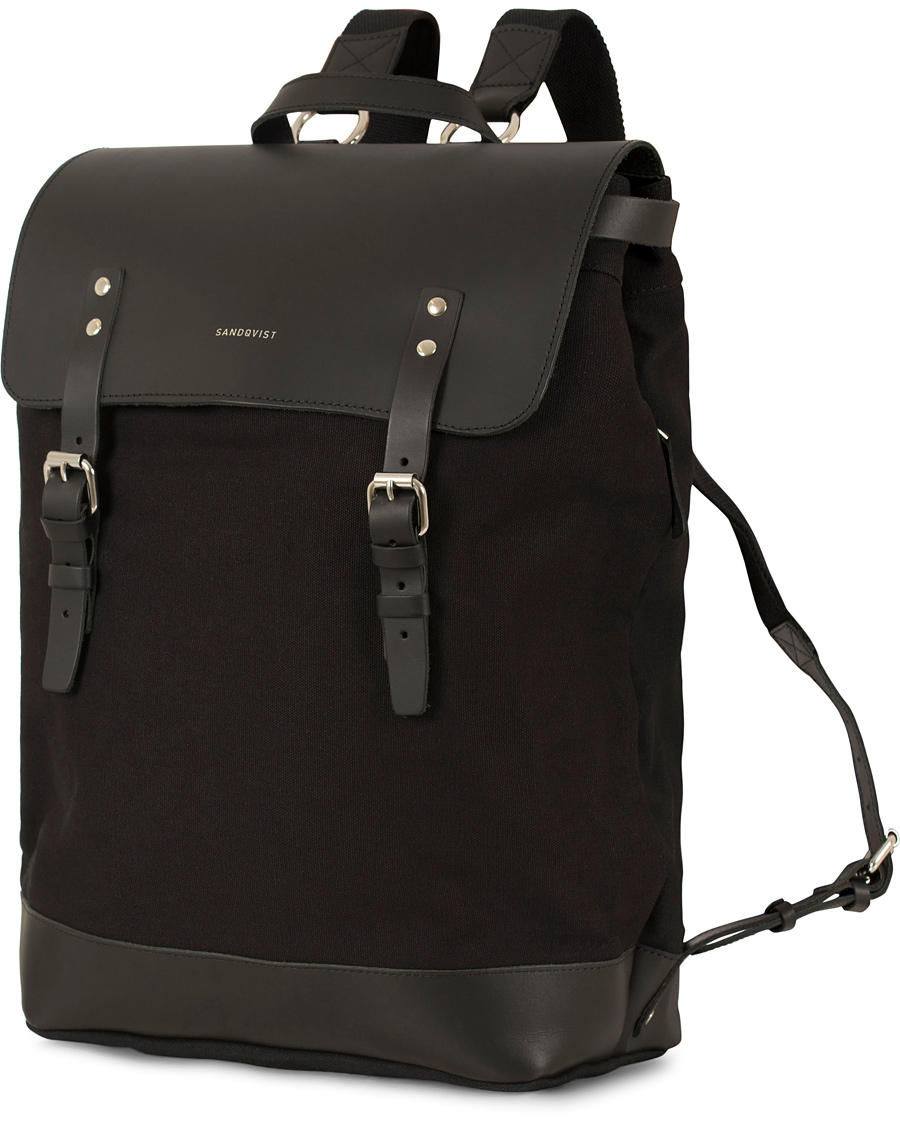 Herr | Sandqvist Hege Canvas Backpack Black | Sandqvist | Hege Canvas Backpack Black