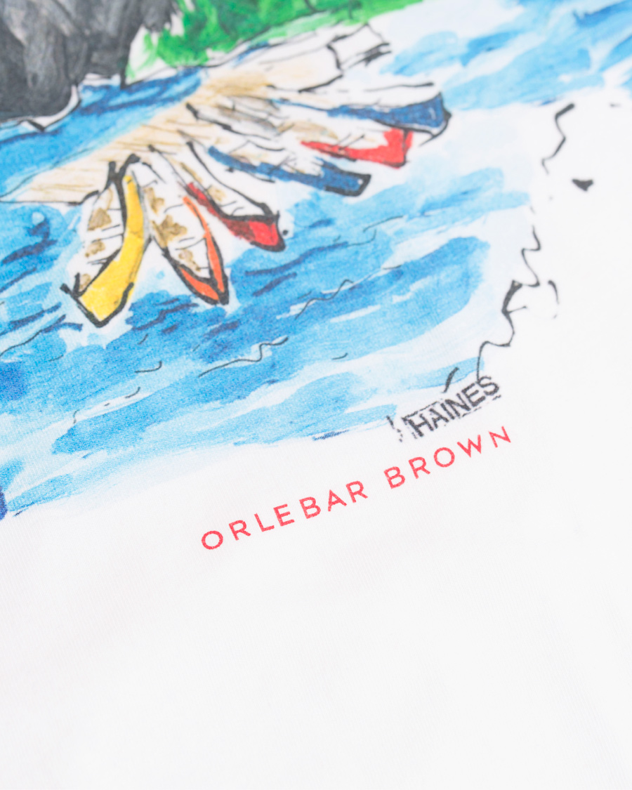 Herr | T-Shirts | Orlebar Brown | OB Crew Neck Tee Richard Haines Canoe Canoodle