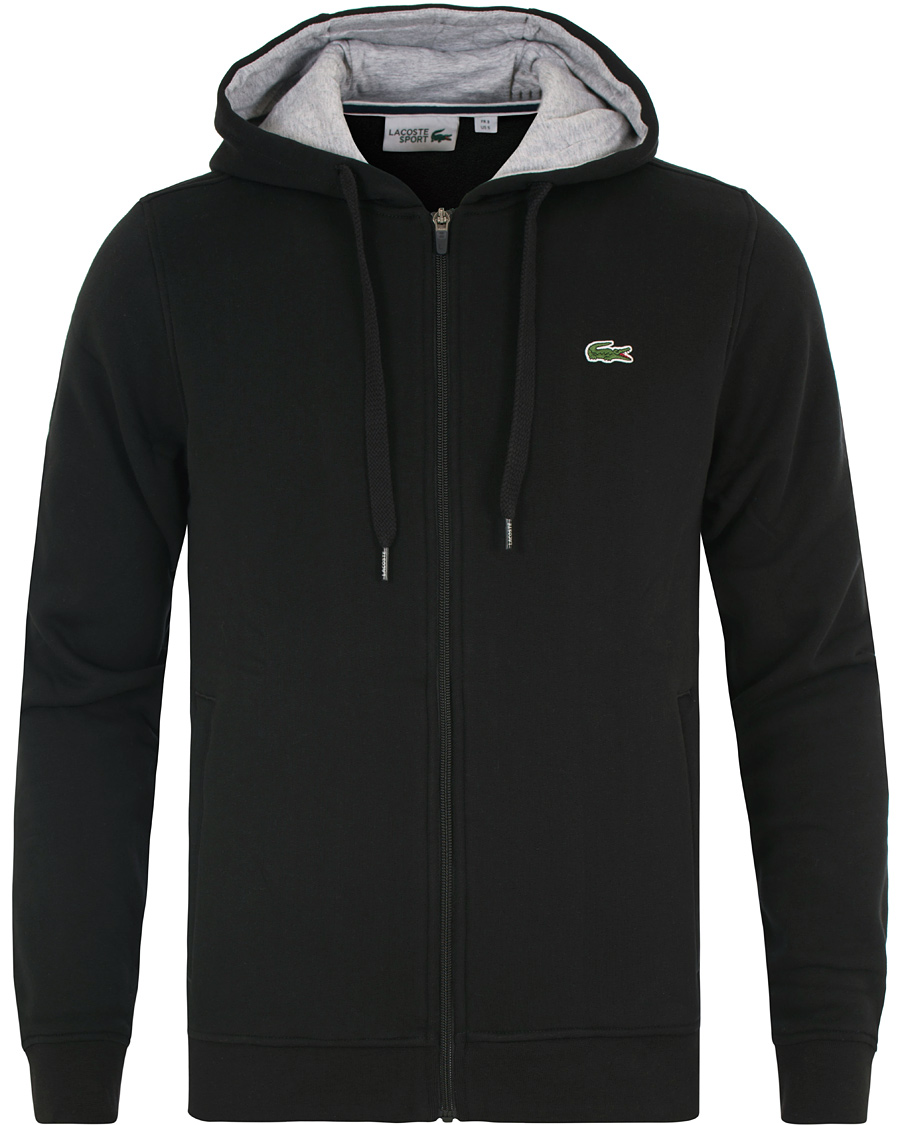 Herr | Tröjor | Lacoste | Full Zip Hoodie Sweatshirt Noir