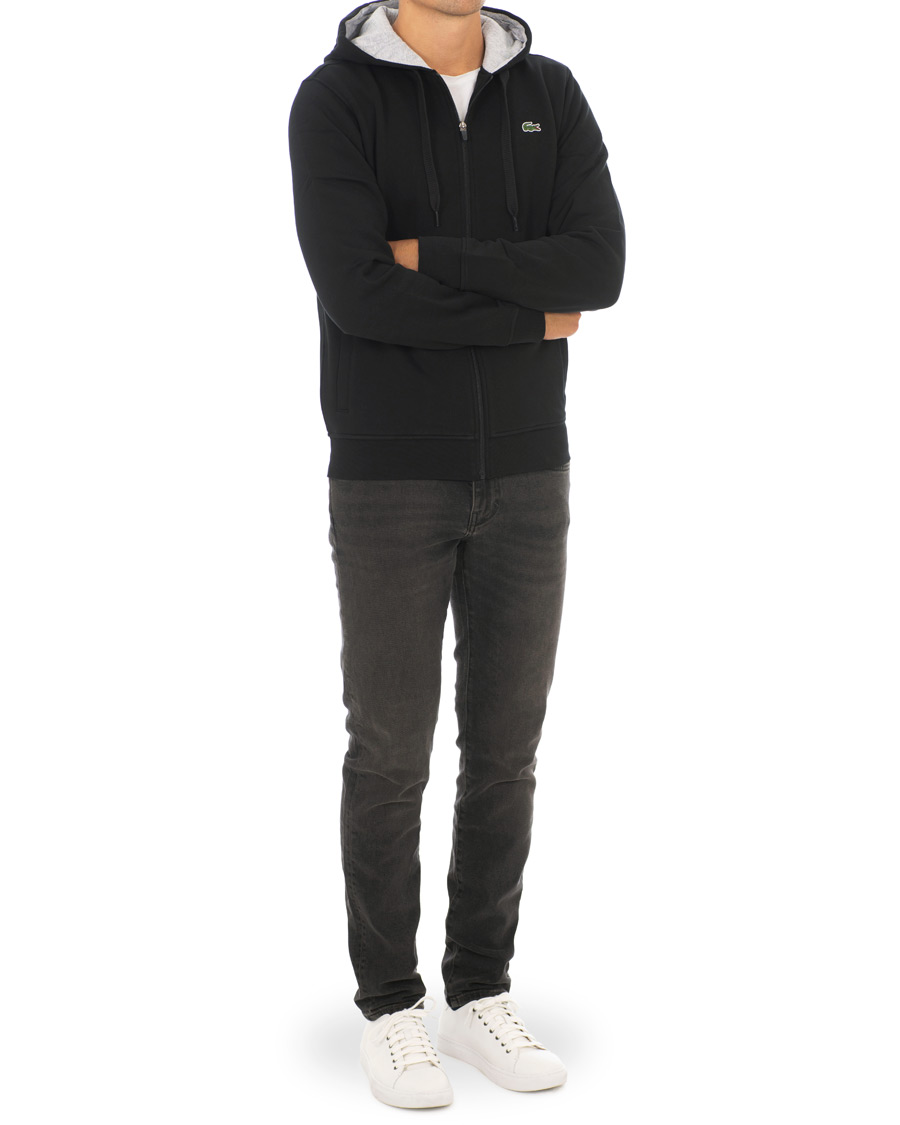 Herr | Tröjor | Lacoste | Full Zip Hoodie Sweatshirt Noir