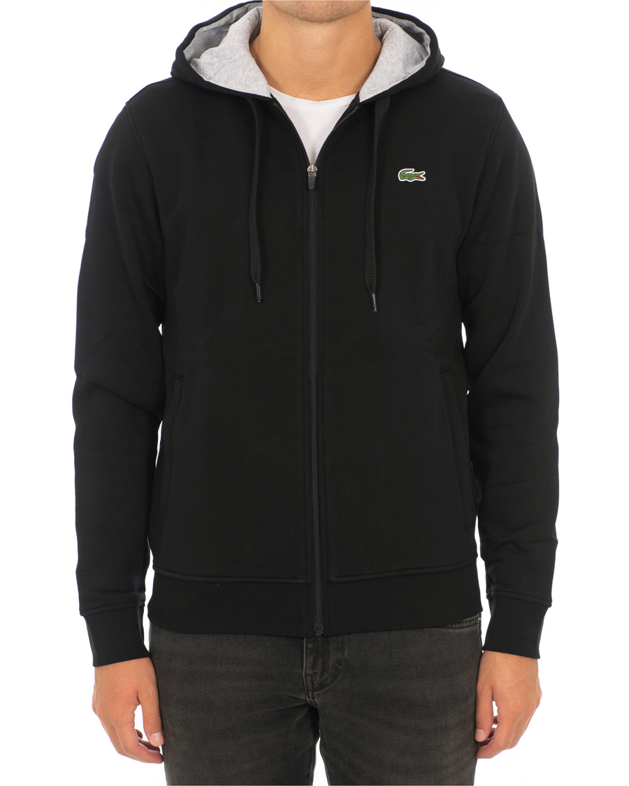 Herr | Tröjor | Lacoste | Full Zip Hoodie Sweatshirt Noir