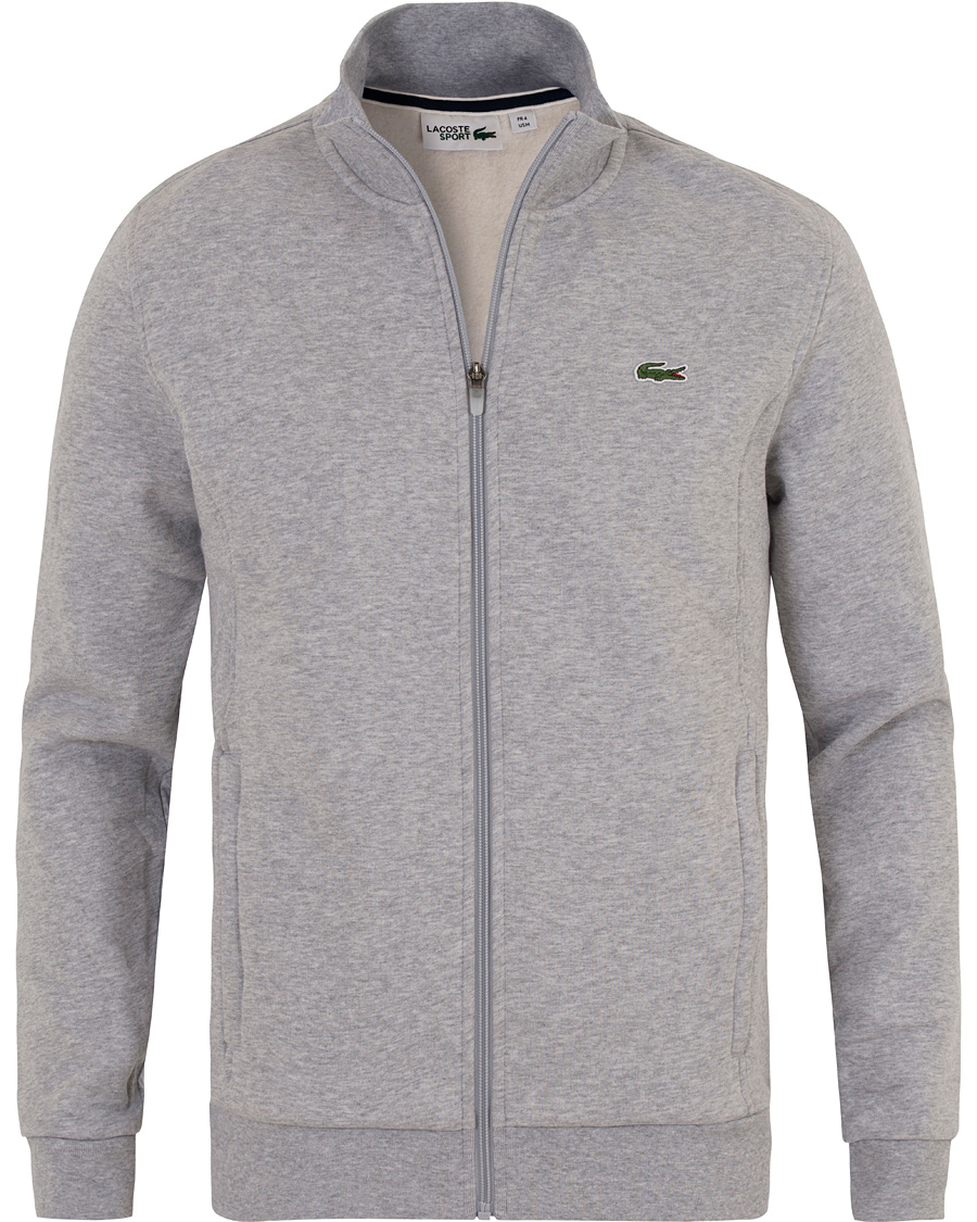 Herr | Tröjor | Lacoste | Zip Trough Sweatshirt Argent Chine