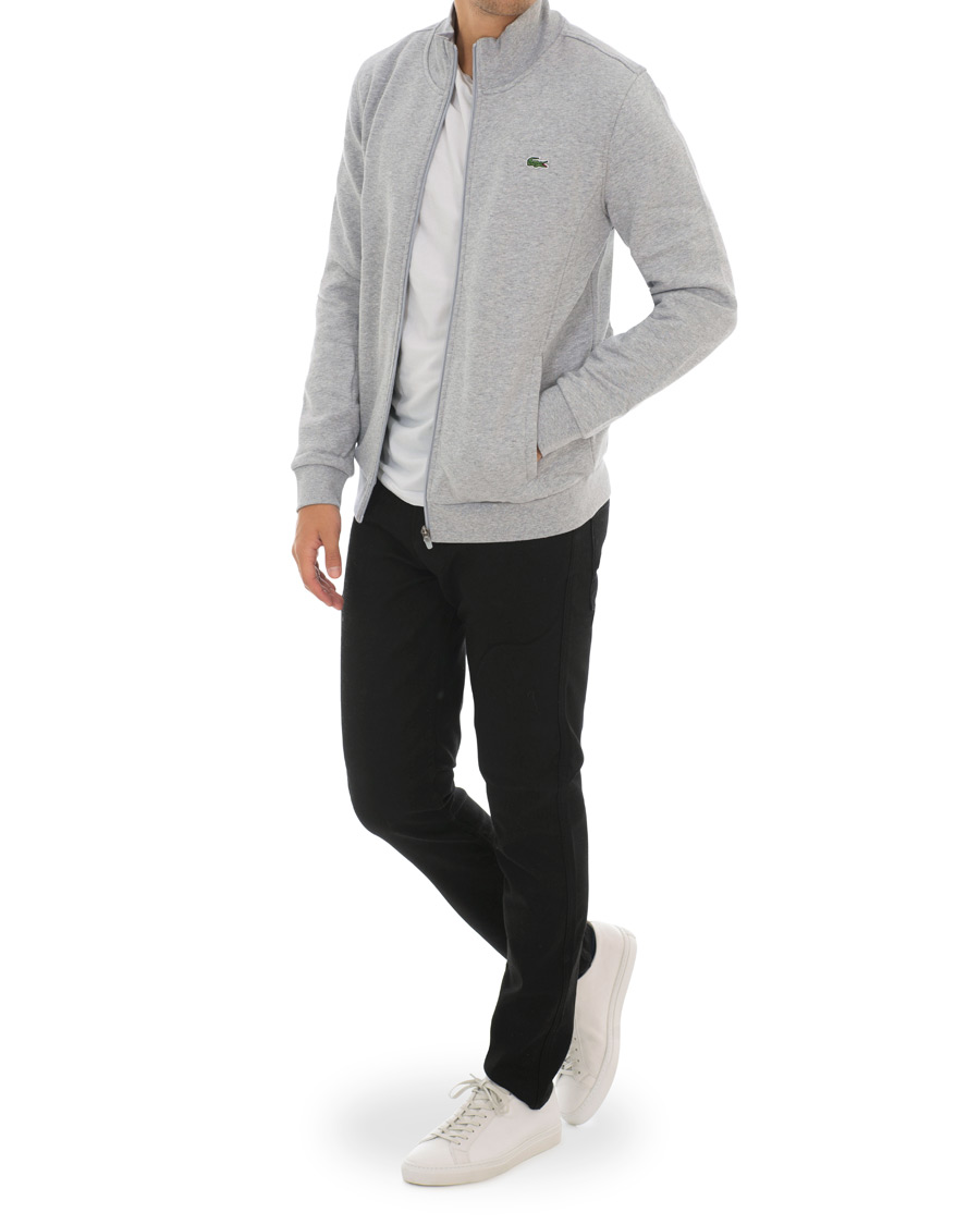 Herr | Tröjor | Lacoste | Zip Trough Sweatshirt Argent Chine