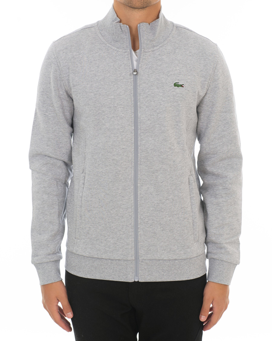 Herr | Tröjor | Lacoste | Zip Trough Sweatshirt Argent Chine