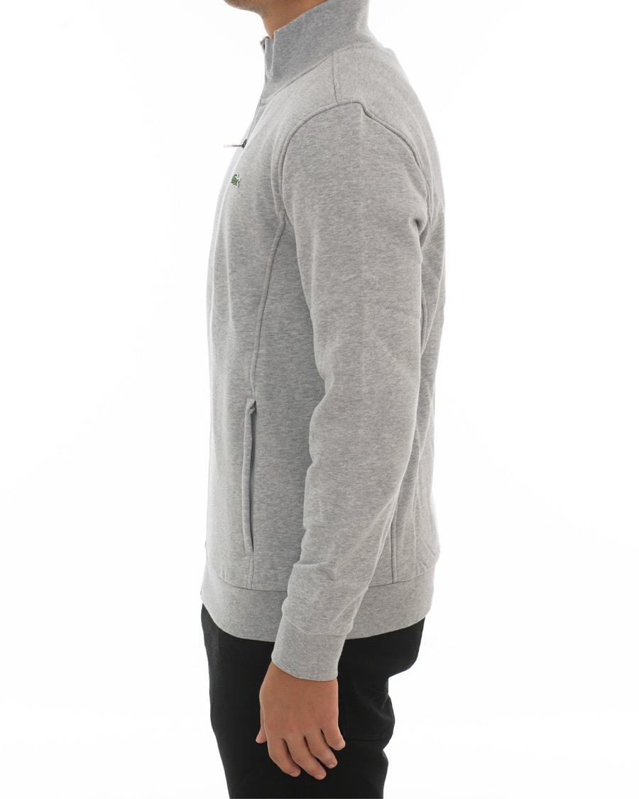 Herr | Tröjor | Lacoste | Zip Trough Sweatshirt Argent Chine