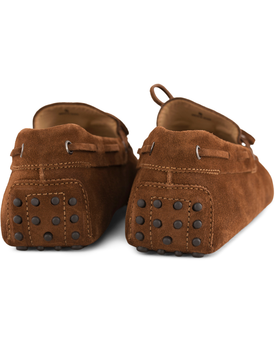 Herr | Tod's Laccetto Gommino Carshoe Light Brown Suede | Tod's | Laccetto Gommino Carshoe Light Brown Suede