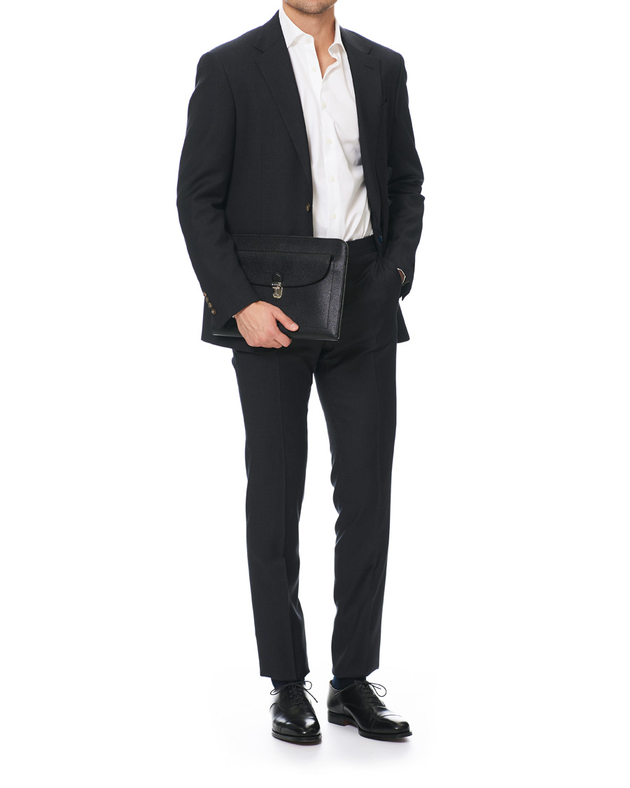 Herr | Tod's Tuc Document Case Grained Black | Tod's | Tuc Document Case Grained Black