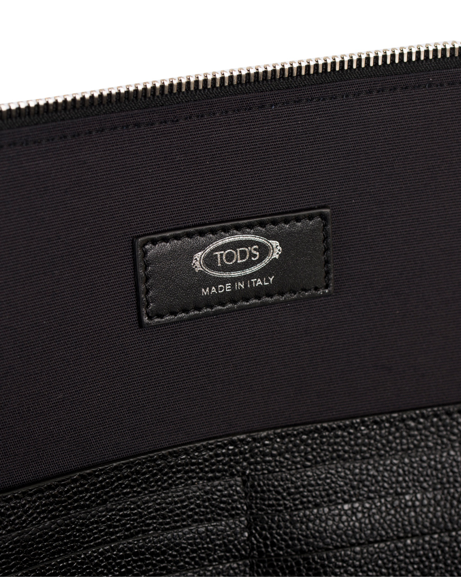 Herr | Tod's Tuc Document Case Grained Black | Tod's | Tuc Document Case Grained Black