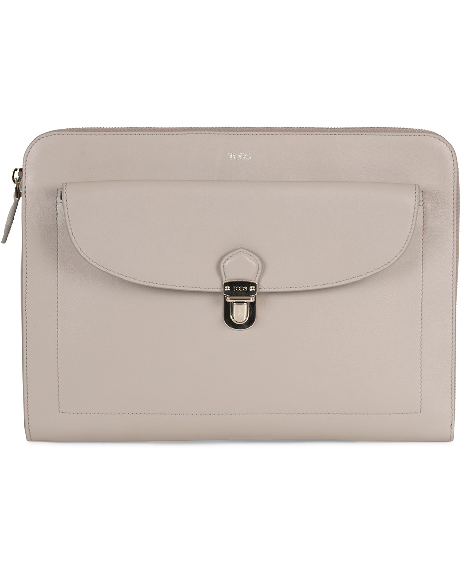 Herr | Tod's Tuc Document Case Grey | Tod's | Tuc Document Case Grey