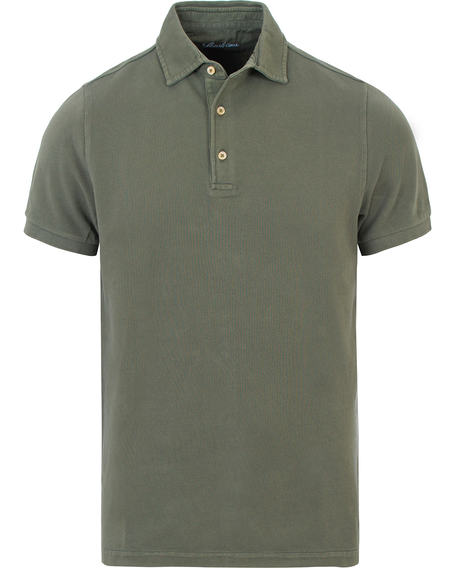 Herr | Pikéer | Stenströms | Pigment Dyed Polo Forrest Green