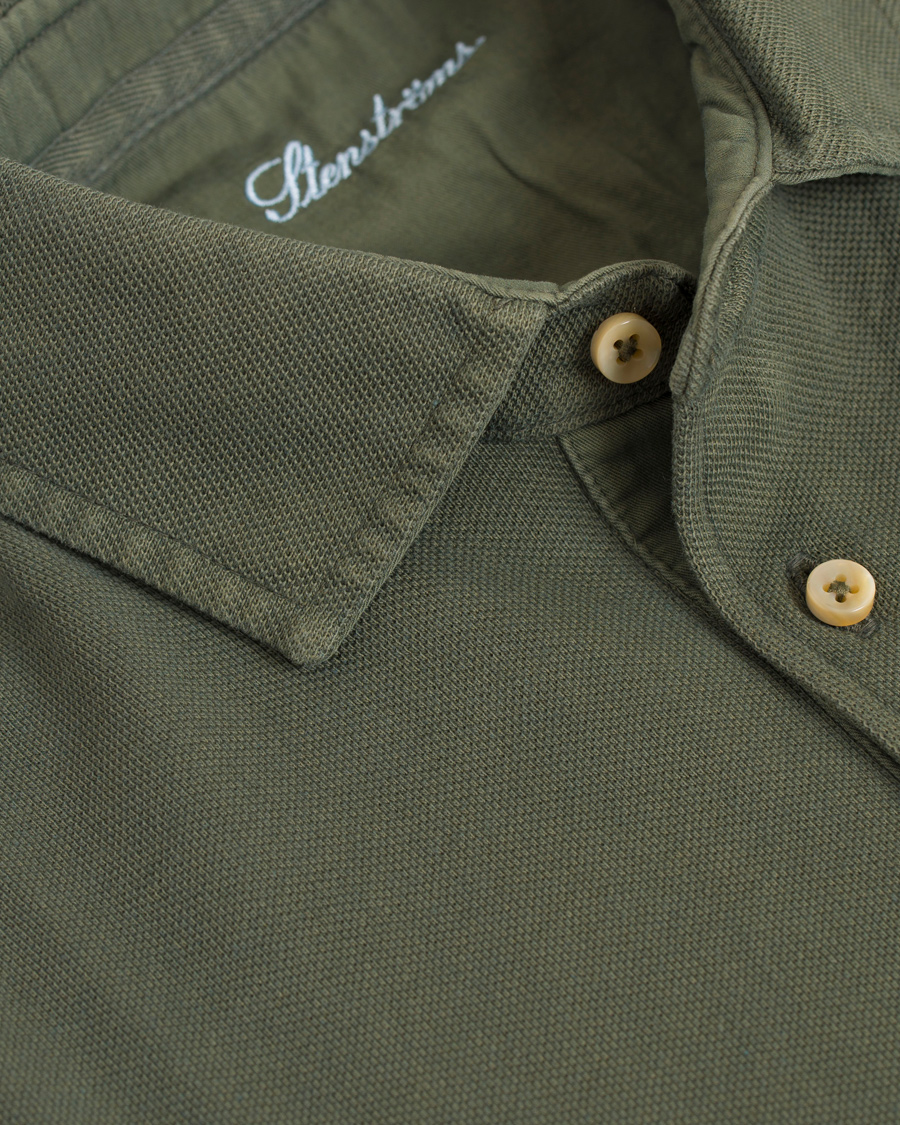 Herr | Pikéer | Stenströms | Pigment Dyed Polo Forrest Green