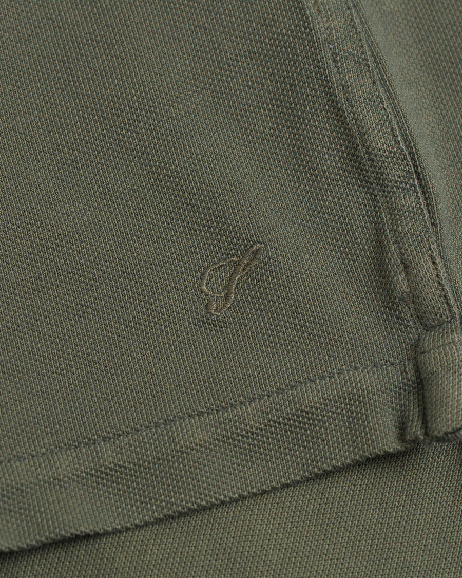 Herr | Pikéer | Stenströms | Pigment Dyed Polo Forrest Green