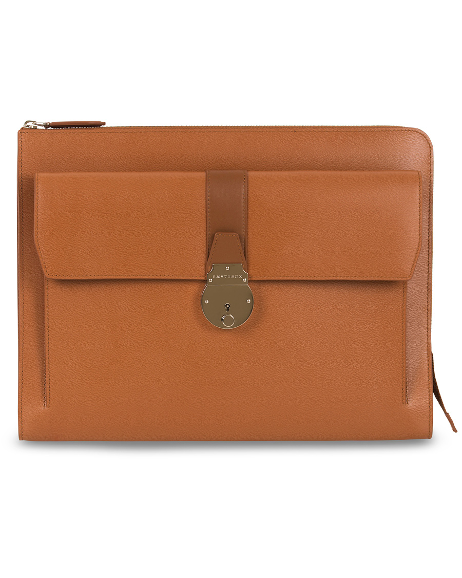 Herr | Smythson Grosvenor Leather Folio Tan | Smythson | Grosvenor Leather Folio Tan