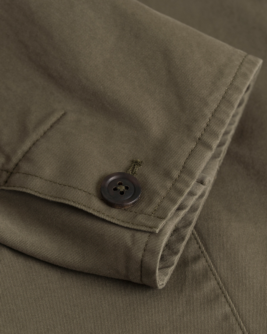 Herr | Kavajer | Gieves & Hawkes | Canvas Patch Pocket Blazer Olive Green