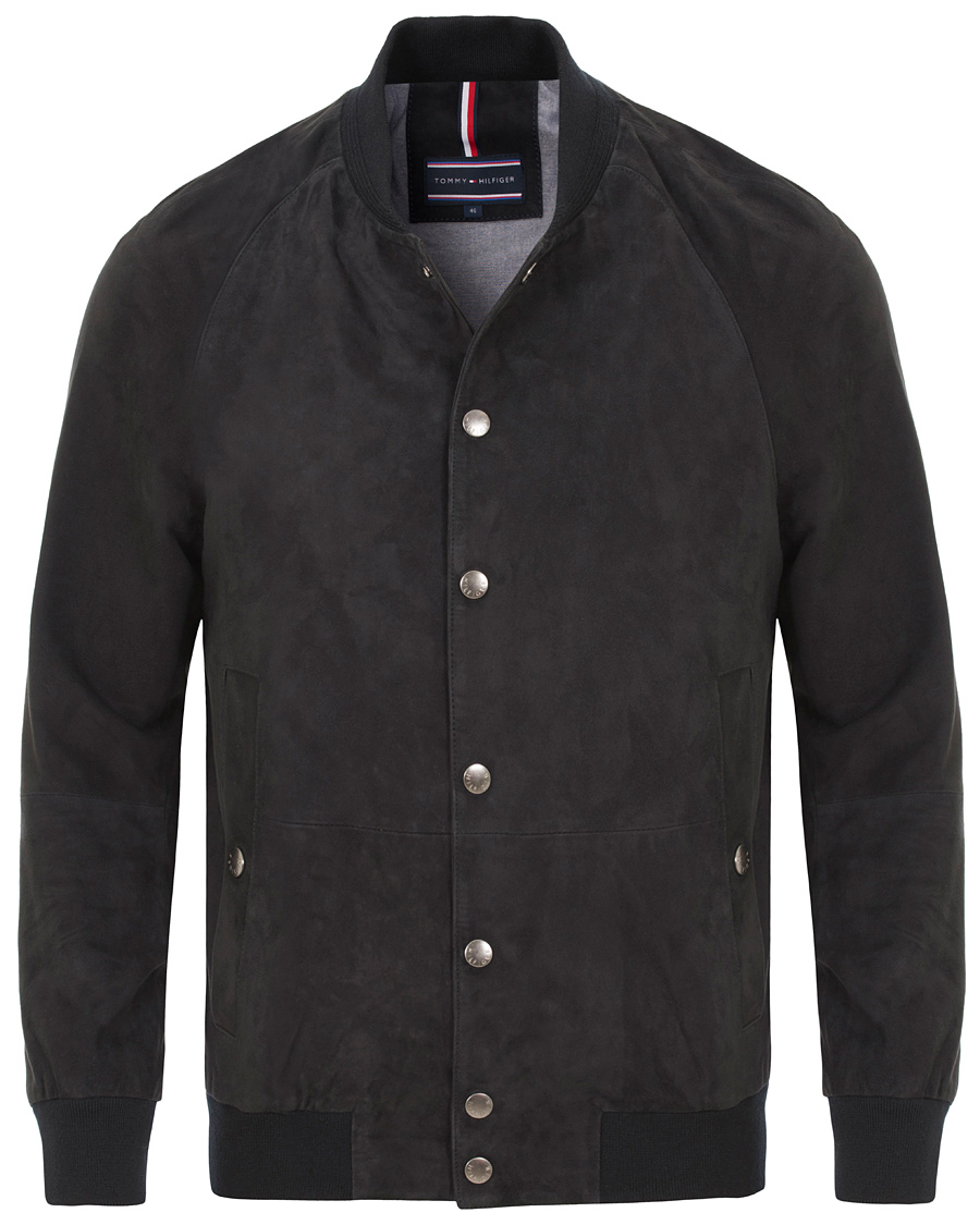 Herr | Jackor | Tommy Hilfiger | Caen Bomber Suede Jacket Midnight