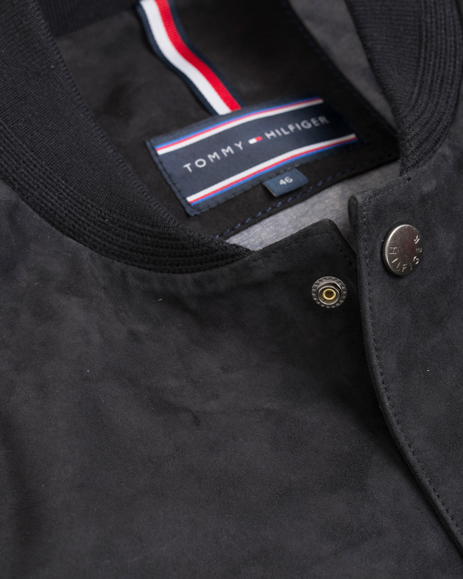 Herr | Jackor | Tommy Hilfiger | Caen Bomber Suede Jacket Midnight
