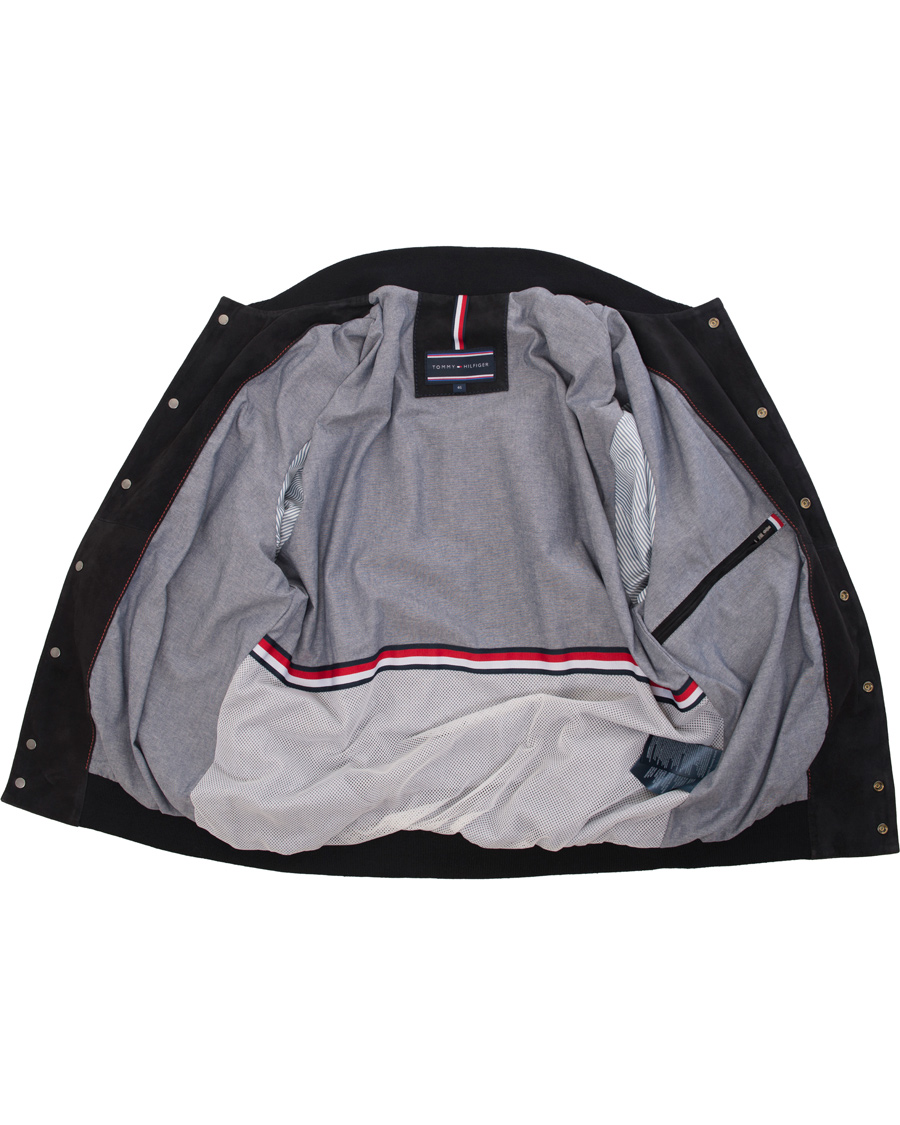 Herr | Jackor | Tommy Hilfiger | Caen Bomber Suede Jacket Midnight