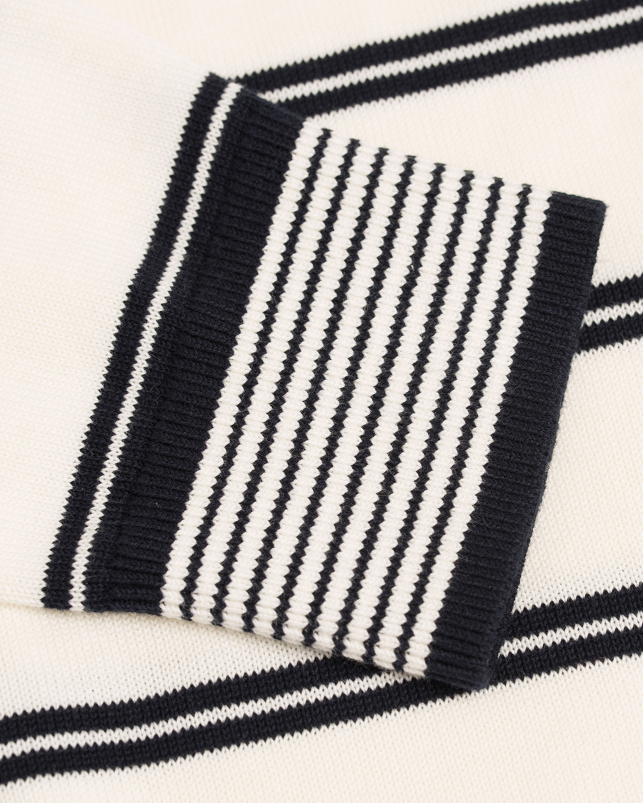 Herr | Tröjor | Tommy Hilfiger | Hendrics Stripe Knitted Crew Neck Snow White