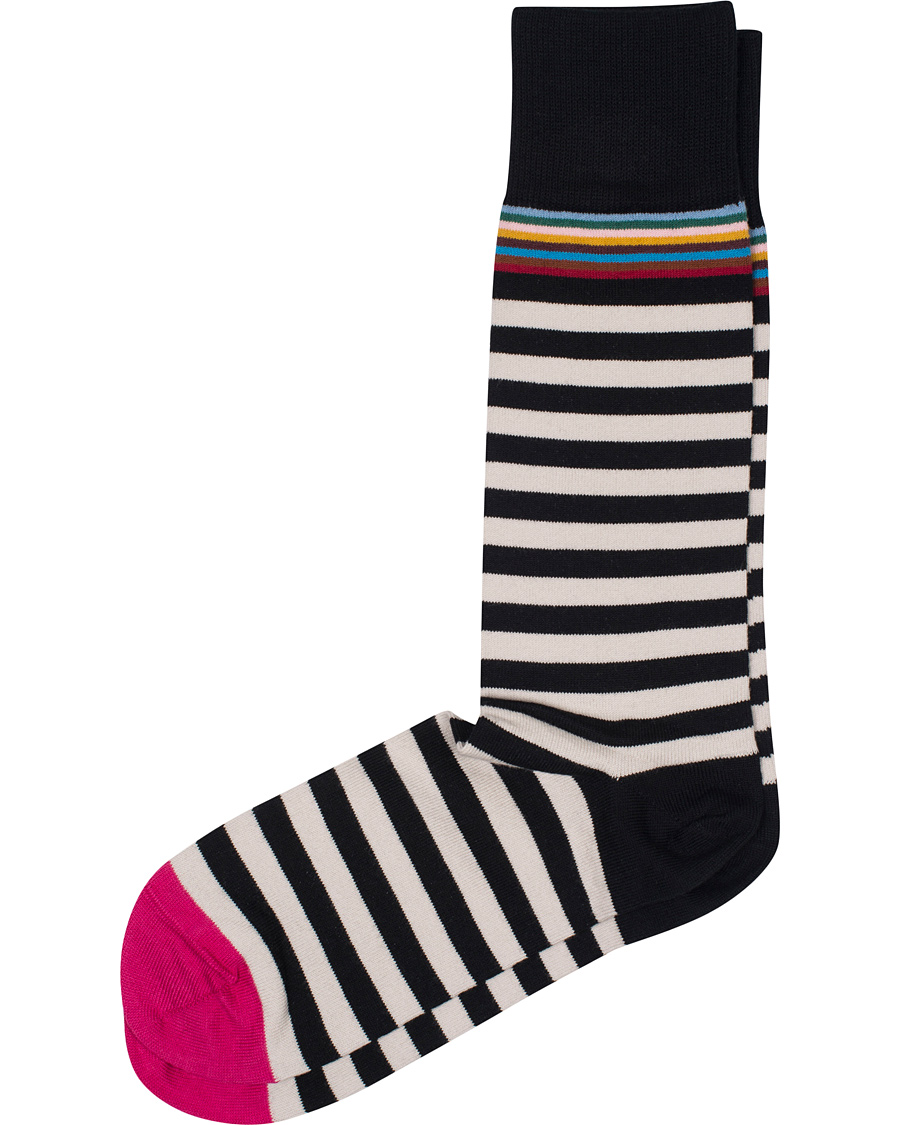 Herr | Underkläder | Paul Smith | Multi Top Stripe Sock Black/White